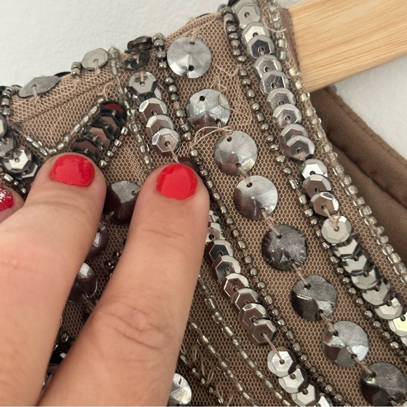 Adrianna Papell | Beaded Cocktail Dress | 14W - Picture 8 of 11